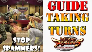 How to beat spammers & Taking and Stealing turns in Virtua Fighter 5 Ultimate Showdown