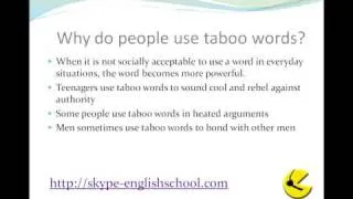 Learning English Taboo Words #1