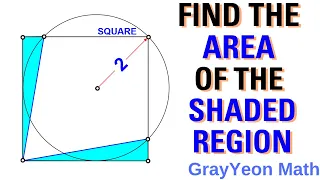 Find the area of the blue region #geometryskills  #mathpuzzles #thinkoutofthebox
