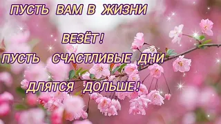 Пусть вам в жизни везёт!🌺Мира! Добра! Благополучия!🌺