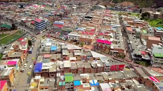 esto es barrio la aurora sur de Bogotá, localidad Usme en Bogotá con mi drone mavic pro.