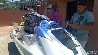 jet ski com motor do hb20 #yamaha vx #parte1