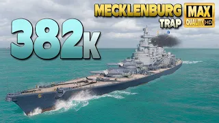 Battleship Mecklenburg: Masterplay on map Trap - World of Warships