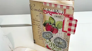 Mini Junk Journal Tutorial w/ Scraps Great Beginner Newbie Album