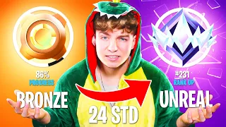 Von UNRANKED zu UNREAL in 24 STUNDEN in OG FORTNITE! 😱🔥