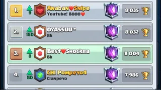 3.0 xbow Top 3 +8000 - Clash Royale