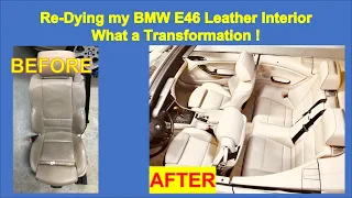 How to Leather Dye Interior - BMW E46 Beige