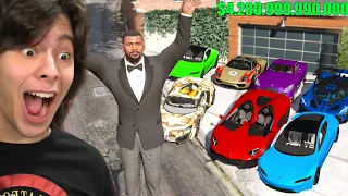 COLECIONANDO CARROS QUADRILHIONÁRIOS NO GTA 5!! (Incrível)