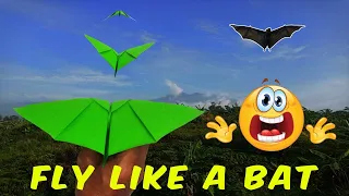 Paper Airplane that Flaps its Wings as it Flies! How to Make Bat Plane - by Jack Scotts