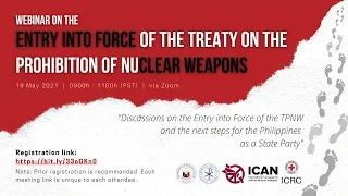 Webinar on the Entry into Force of the Treaty on the Prohibition of Nuclear Weapons