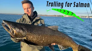 How to Troll for GIANT Early Fall King Salmon and Coho! (PB Caught!)