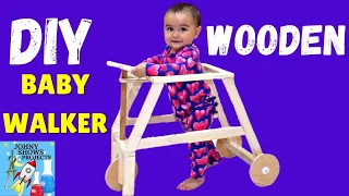 How To Make An Easy DIY Wooden Baby Walker