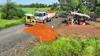 Wonderful New The Project Showing New Project Filling Land With Expert Dozer D20P Pushing Soil Fast