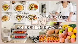 🛒RETOUR DE COURSES LIDL :  Idées repas Semaine PETIT Budget & Meal Prep | ANIBELLIE