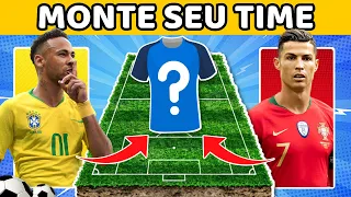 ⚽MONTE O SEU TIME | Escolha os Melhores Jogadores e Crie seu Clube | Quiz Futebol