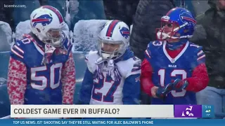 Coldest NFL game ever in Buffalo