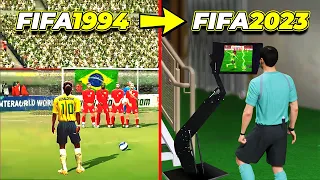 Amazing Free Kicks From FIFA 94 to FIFA 23