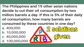 Percentage Rate Base: if this is 5% of their daily oil consumption, how many barrels are consumed..