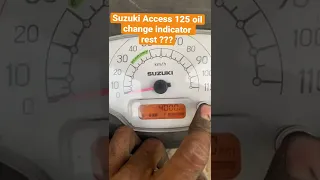 Suzuki Access 125 Oil change indicator Rest ? @3000 km #suzuki#access125bs6 #suzuki #suzukiaccess