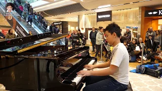 Kids Plays Bohemian Rhapsody Live Aid Piano at Shopping Mall Cole Lam 12 Years Old