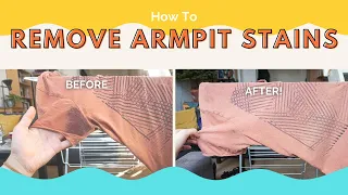 How To Remove Armpit Stains From Shirts! DIY LAUNDRY HACK