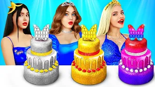 Rich vs Broke vs Giga Rich Cake Decorating Challenge | Best Ideas with Sweets by RATATA CHALLENGE