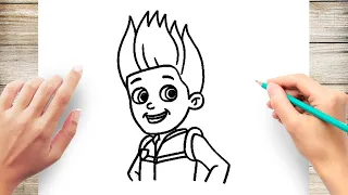 How to Draw Ryder From Paw Patrol #StayAtHome and draw #WithArticco