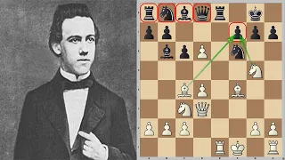 11 летний Пол Морфи против Алонсо Морфи. Битва поколений на шахматной доске! Королевский гамбит