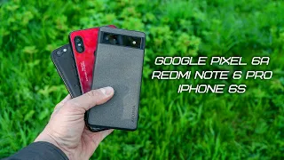 Google Pixel 6A сравнение камеры с камерами моих старых смартфонов | Video-foto test