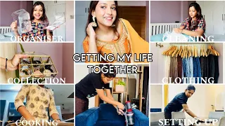 GETTING MY LIFE TOGETHER 💫 Weekly Productive Routine , Reset , Cleaning , Navmi Pooja