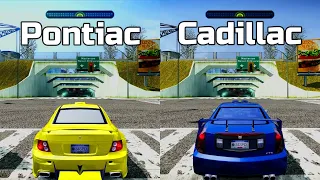 NFS Most Wanted: Pontiac GTO vs Cadillac CTS - Drag Race