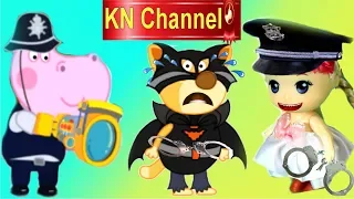 Trò chơi KN Channel BÉ TẬP LÀM CẢNH SÁT BẮT TỘI PHẠM NGUY HIỂM VỚI BÚP BÊ