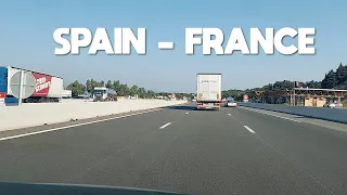 Driving in Europe - Spain / France ( Pyrenees Mountains )