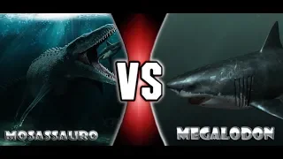 MOSASSAURO VS MEGALODON A GRANDE LUTA (Batalha Jurássica) # 3™