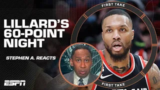 Dame D.O.L.L.A is something special 💲 - Stephen A. reacts to Lillard's 60-PT NIGHT 👏 | First Take