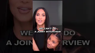 We can't do a joint interview 😂 Kim Kardashian and North West #kardashian