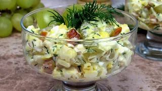 Салат с Копченой Курицей ☆ 10 МИНУТ и готово! ☆ Быстро, ВКУСНО и Просто | Вкусные идеи от Натали