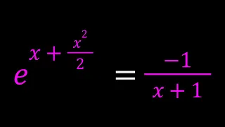 Let's Solve A Homemade Exponential