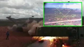 Cockpit Footage of Russian Gunship Firing Rockets at Journalists