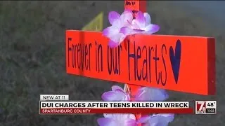 Community mourns teens killed in wreck, driver charged with DUI