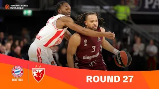 Bayern-Zvezda | Round 27 Highlights | 2023-24 Turkish Airlines EuroLeague