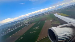 KLM Airbus 321 take off from Amsterdam (4k)