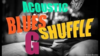 Blues Backing track - Acoustic Shuffle in G (Harmonica in C)