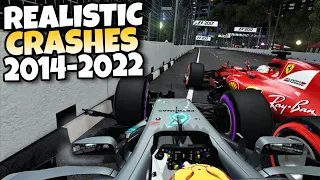 F1 REALISTIC CRASHES 2014 - 2022 #3