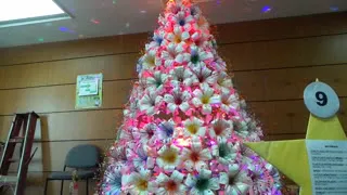 CHRISTMAS TREE MADE IN RECYCLED MATERIALS