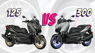 Xmax 125 VS Xmax 300 Acceleration and Top Speed