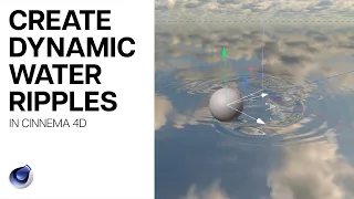 Cinema 4D Tutorial - Create a Dynamic Water Surface Using Cloth (no vertex maps!)