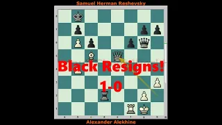 Alekhine Vs Reshevsky | Alekhine's Defence | 1937 | Latvia