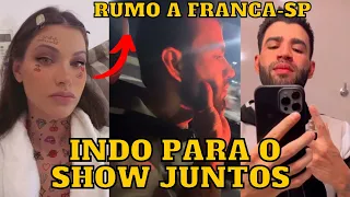 Gusttavo Lima e Andressa Suita indo JUNTOS para o SHOW em Franca-SP de Carro kk