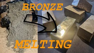 Melting Bronze Shavings #ASMR Metal Melting-VID2-Topienie Wiór Z Brązu #LordsteelCastingWorkshop